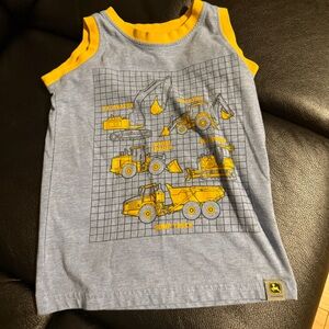 John Deere Blue and Yellow Kids' Tank Top